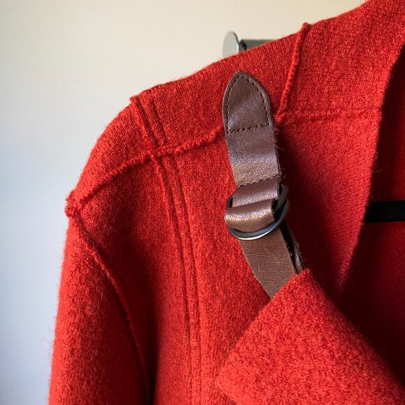 Eileen Fisher Felted Drape Jacket w Buckle - Picture 4 of 5